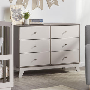 Rowan Valley Flint 6 Drawer Dresser, Two-Tone Gray  - Gray