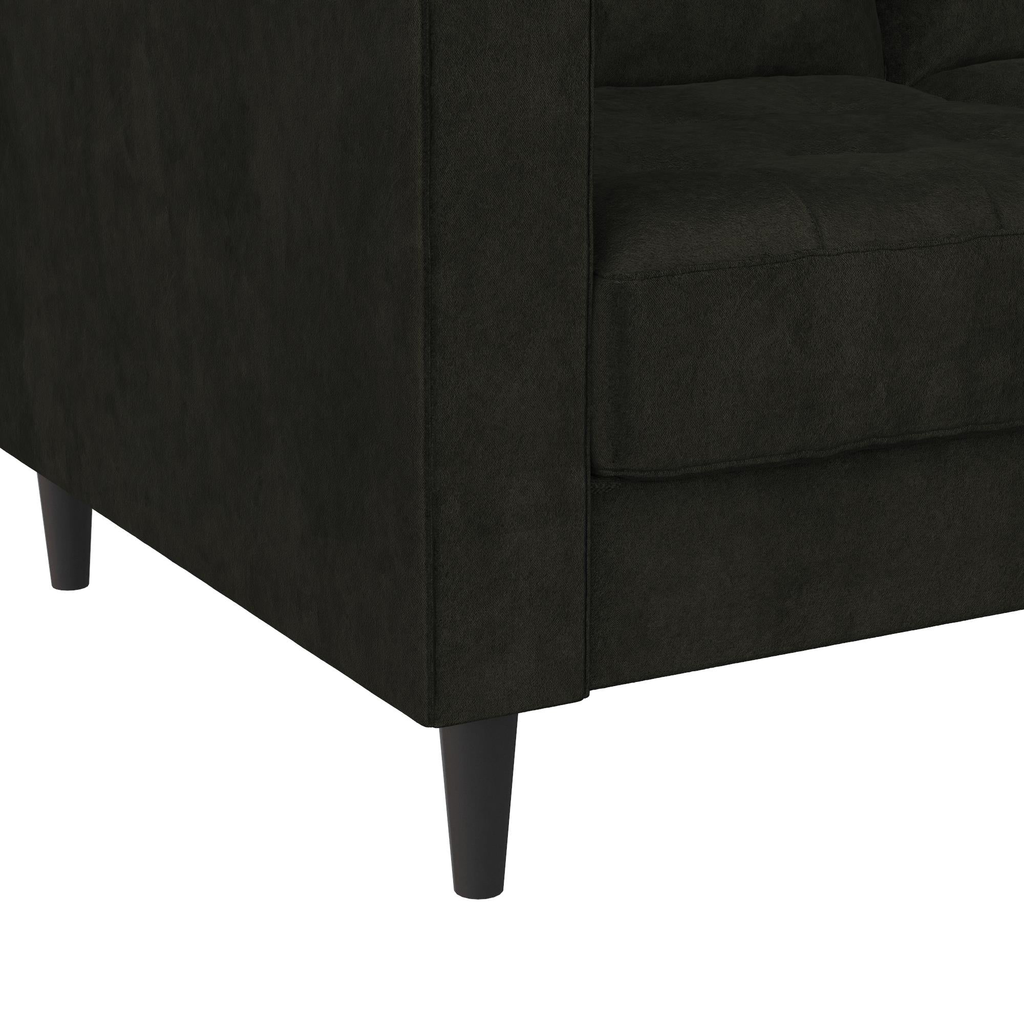 CosmoLiving Strummer Reversible Sectional Sofa - Black