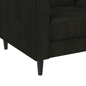 CosmoLiving Strummer Reversible Sectional Sofa - Black