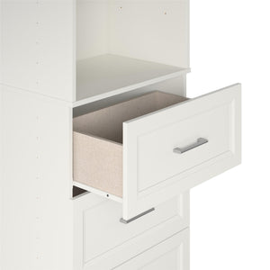 Systembuild Evolution Nevaeh Ridge 4 Drawer Closet Storage - White