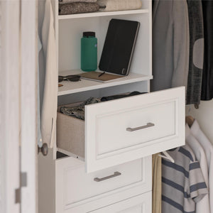 Systembuild Evolution Nevaeh Ridge 4 Drawer Closet Storage - White