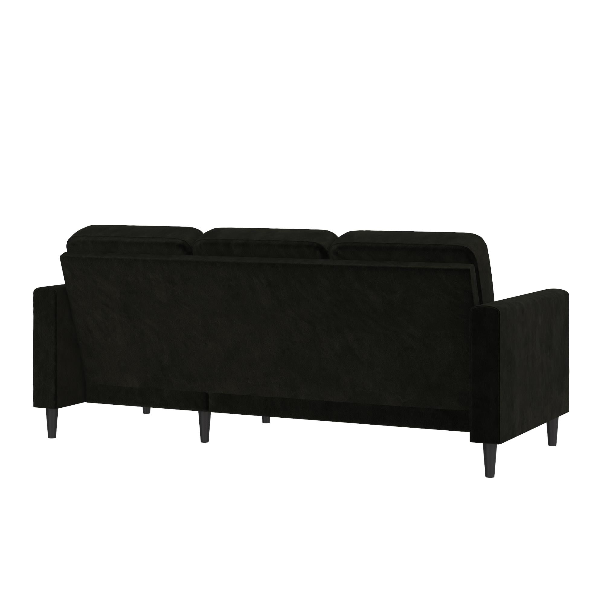 CosmoLiving Strummer Reversible Sectional Sofa - Black