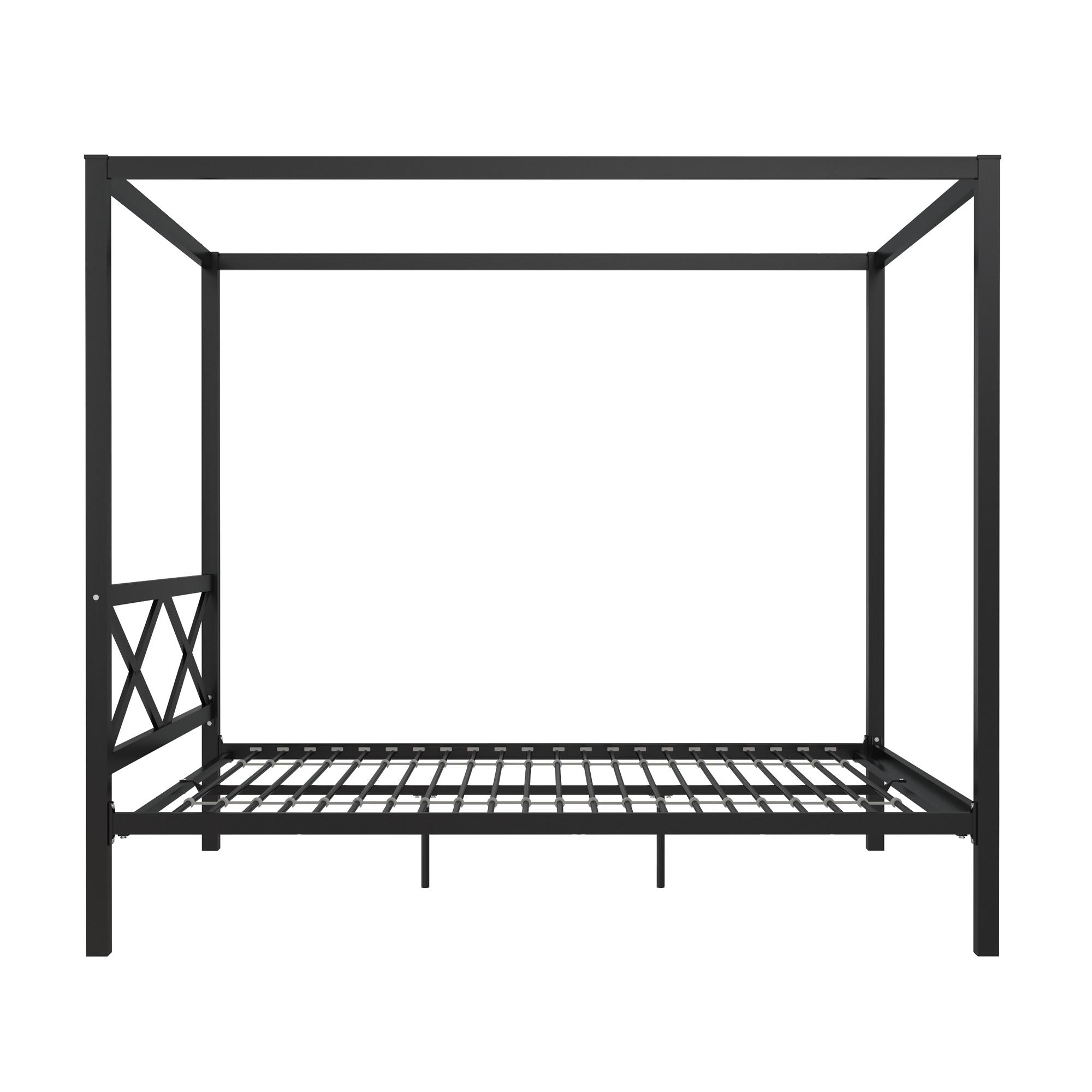 DHP Remna Metal Canopy Bed - Black - Queen