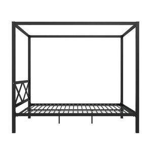 DHP Remna Metal Canopy Bed - Black - Queen