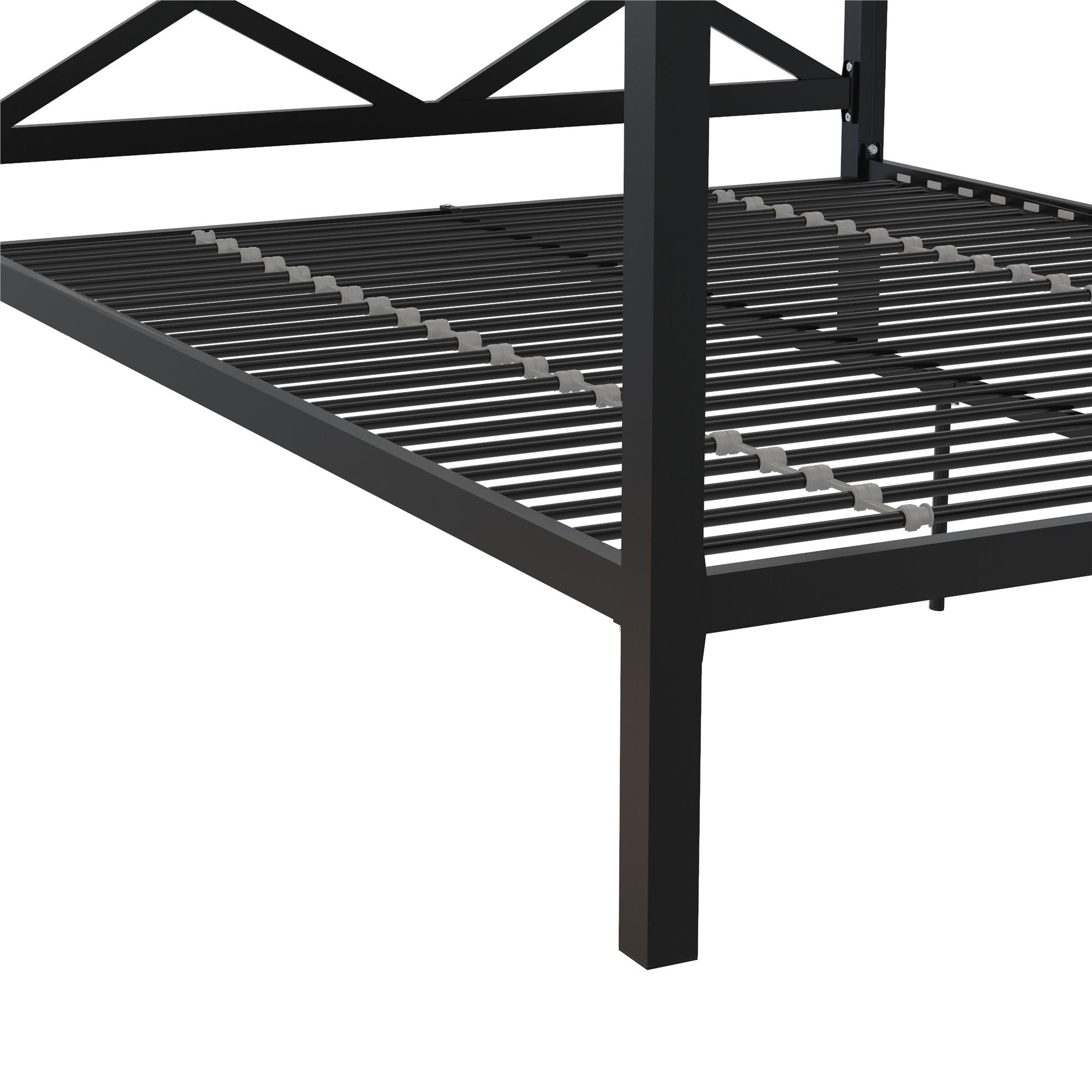 DHP Remna Metal Canopy Bed - Black - Queen