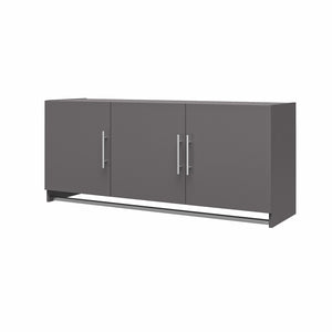 Systembuild Evolution Camberly 3 Door Wall Cabinet with Hanging Rod - Graphite Grey