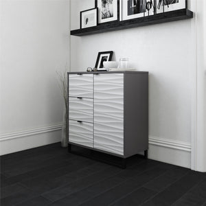 Ameriwood Home Monterey 1 Door / 3 Drawer  Accent Cabinet - Graphite