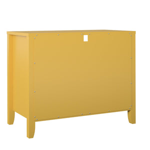 Novogratz Her Majesty 2 Drawer Nightstand - Mustard Yellow