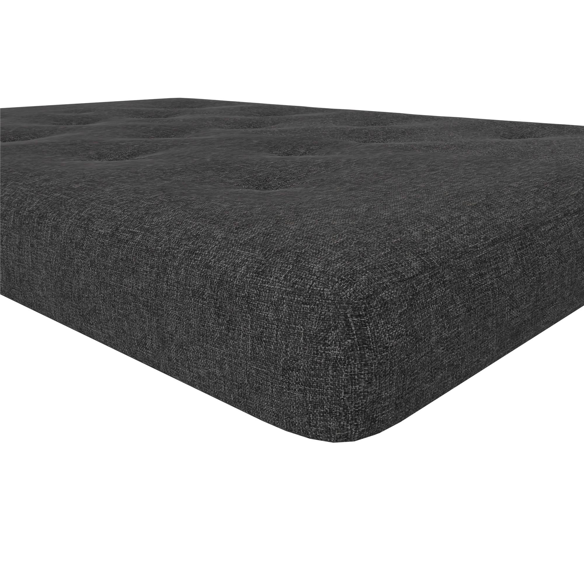 DHP Trule 6" Spring Futon Mattress - Dark Gray Linen - Full