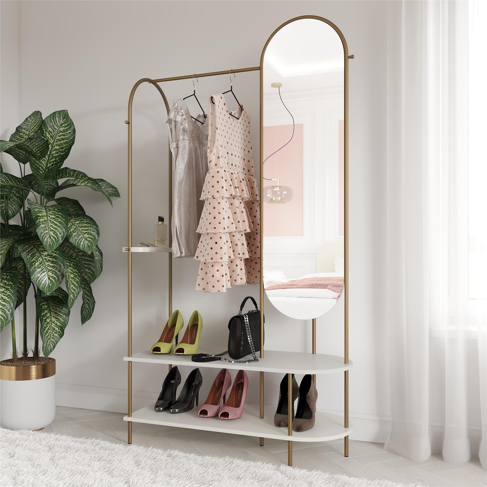 CosmoLiving Anastasia Valet - White