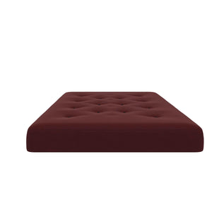 Signature Sleep Braga 8" Spring Coil Full Size Futon Mattress - Ruby Red - Full