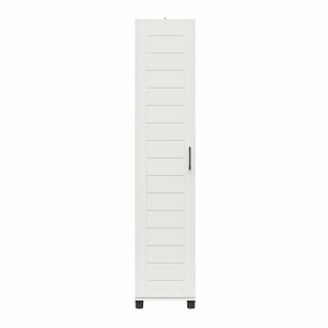 Systembuild Evolution Loxley 16" Wide 1 Door Shiplap Cabinet - White