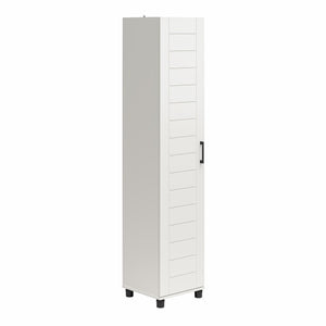 Systembuild Evolution Loxley 16" Wide 1 Door Shiplap Cabinet - White