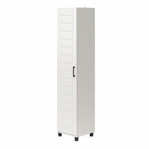 Systembuild Evolution Loxley 16" Wide 1 Door Shiplap Cabinet - White