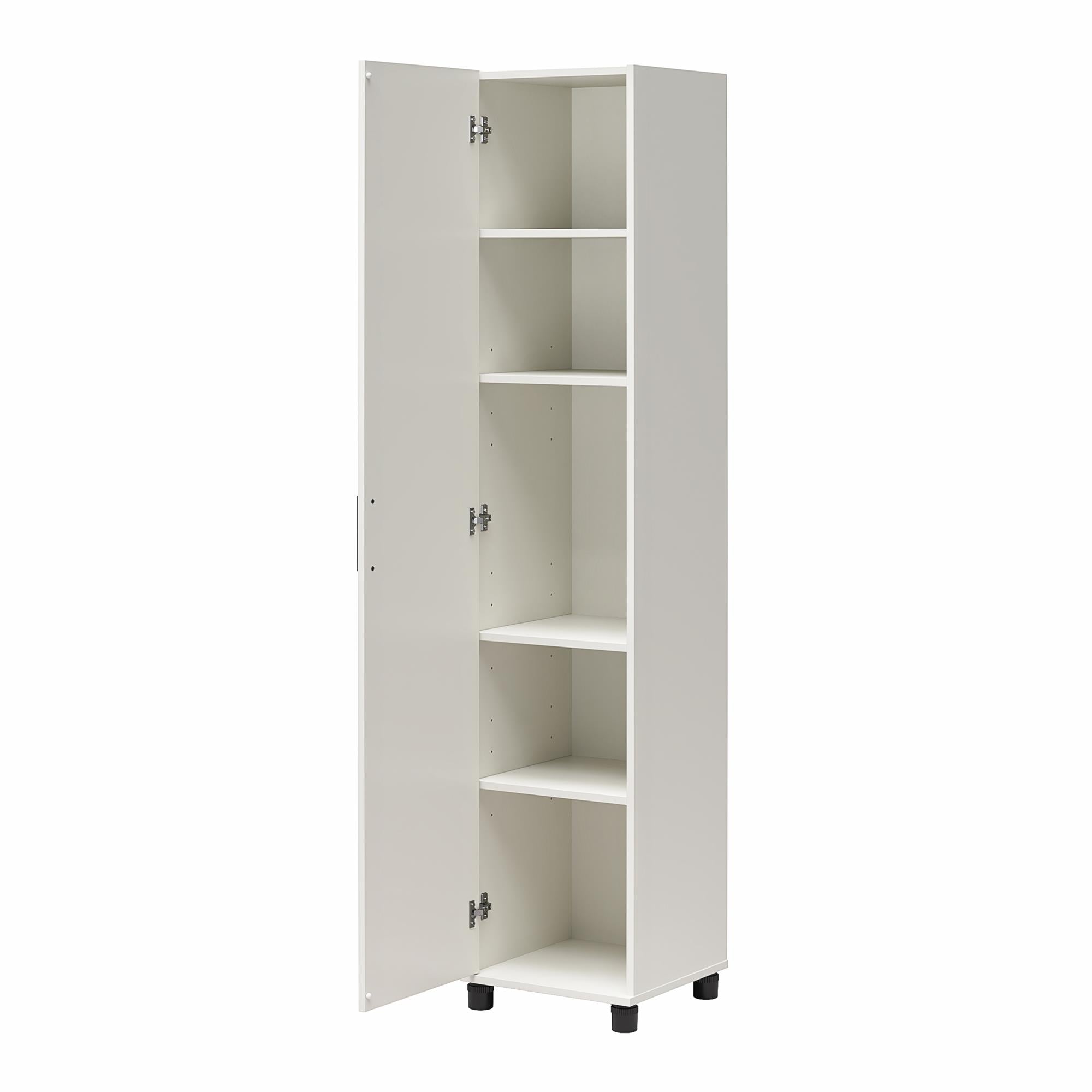 Systembuild Evolution Loxley 16" Wide 1 Door Shiplap Cabinet - White