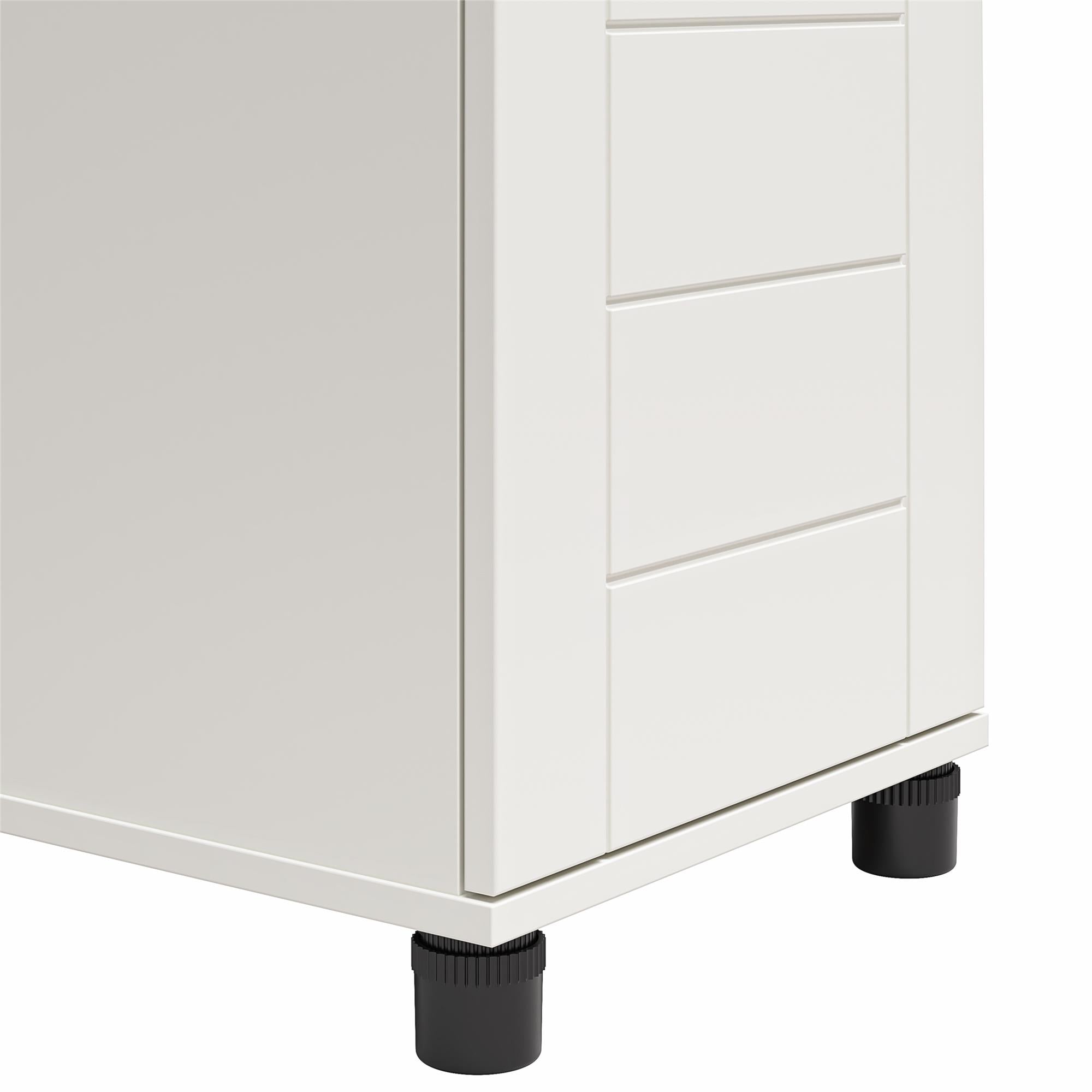 Systembuild Evolution Loxley 16" Wide 1 Door Shiplap Cabinet - White