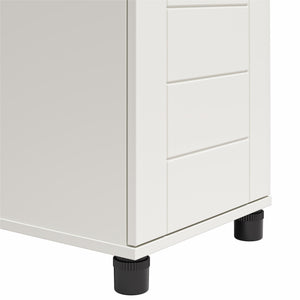 Systembuild Evolution Loxley 16" Wide 1 Door Shiplap Cabinet - White