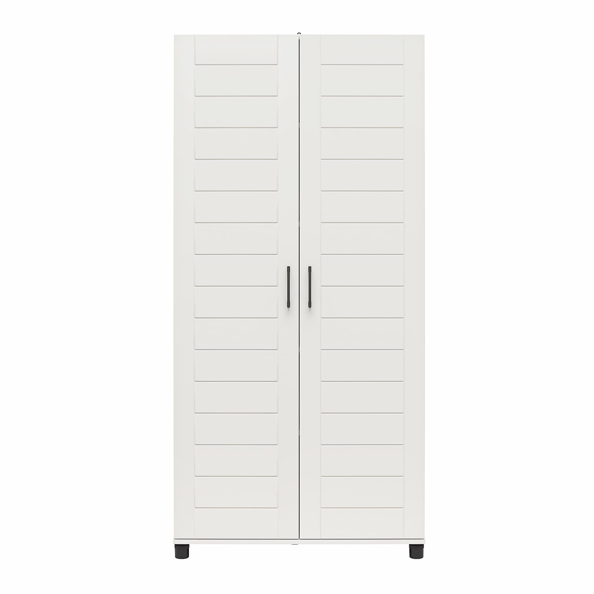Systembuild Evolution Loxley 36" Wide 2 Door Shiplap Cabinet - White