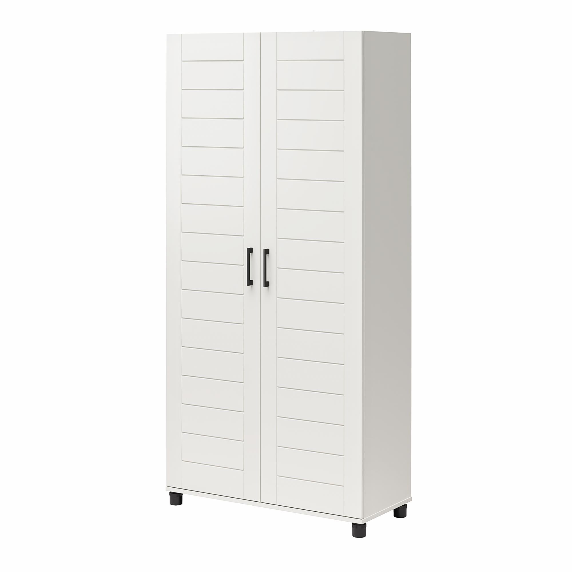 Systembuild Evolution Loxley 36" Wide 2 Door Shiplap Cabinet - White