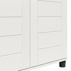 Systembuild Evolution Loxley 36" Wide 2 Door Shiplap Cabinet - White