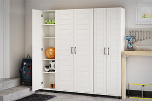 Systembuild Evolution Loxley 36" Wide 2 Door Shiplap Cabinet - White