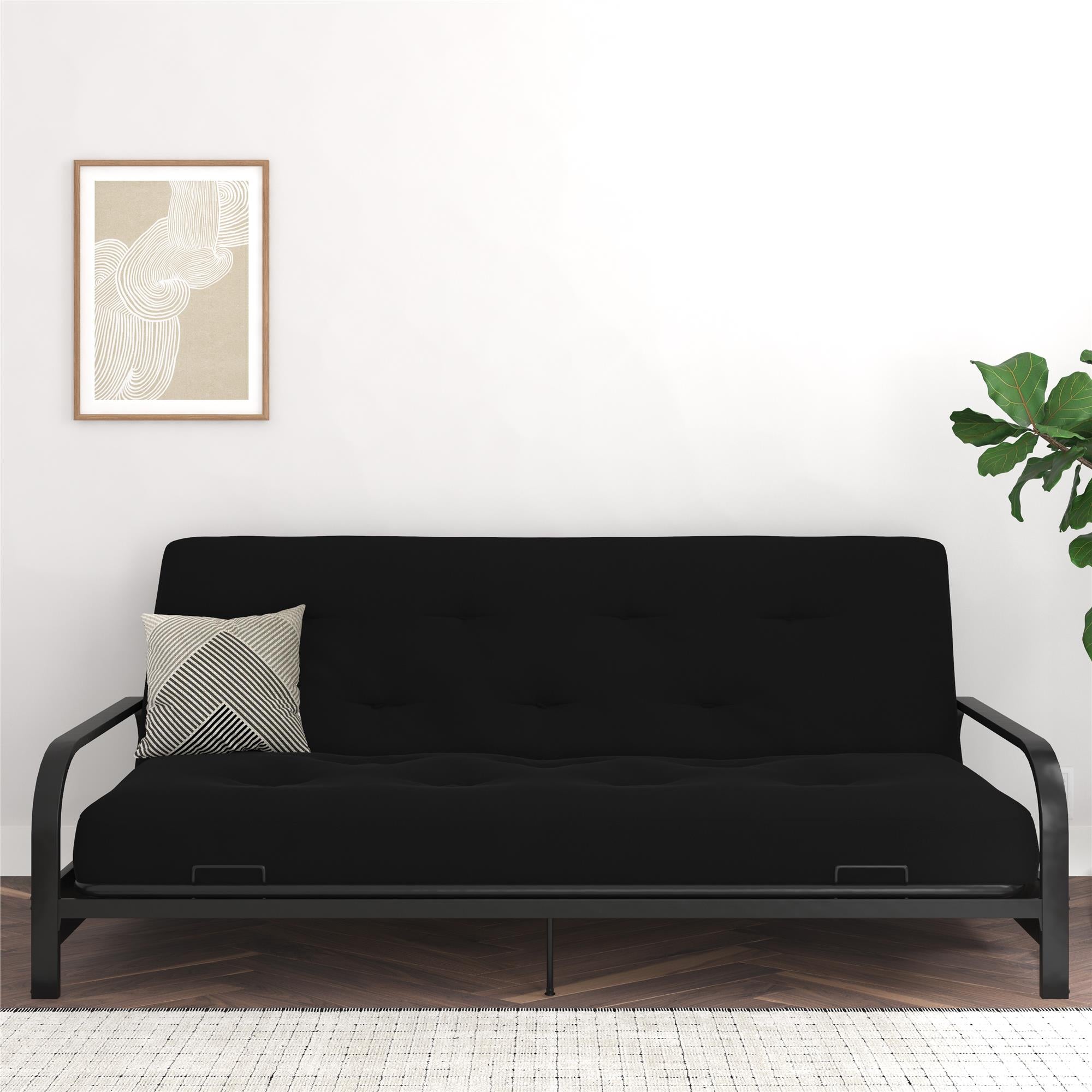 Signature Sleep Braga 8" Spring Coil Full Size Futon Mattress - Black - Full