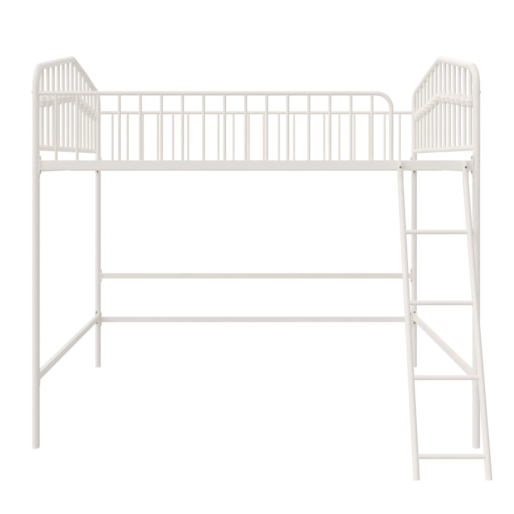 Novogratz Bushwick Metal Loft Bed - Black - Twin