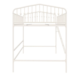 Novogratz Bushwick Metal Loft Bed - Off White - Full