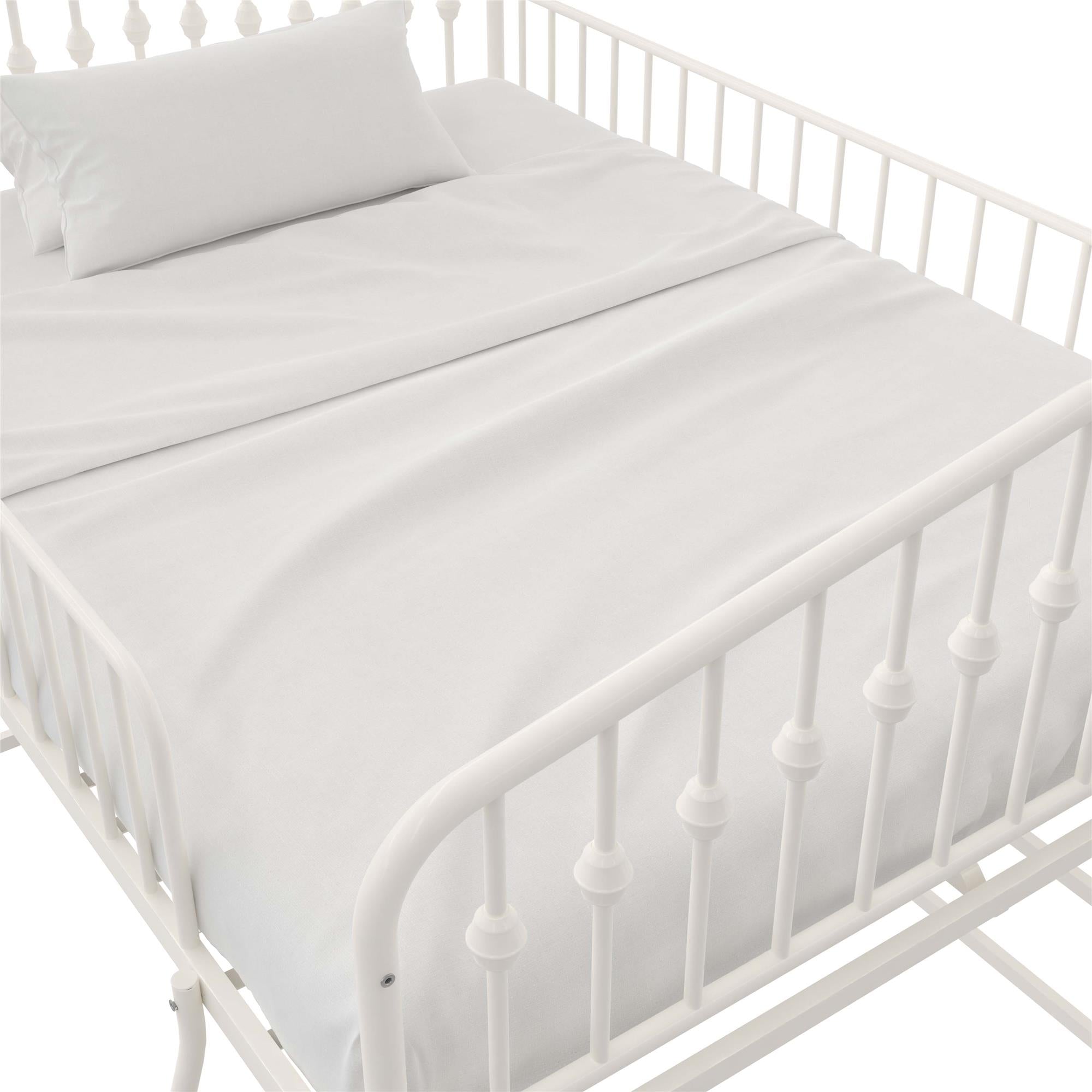 Novogratz Bushwick Metal Loft Bed - Off White - Full