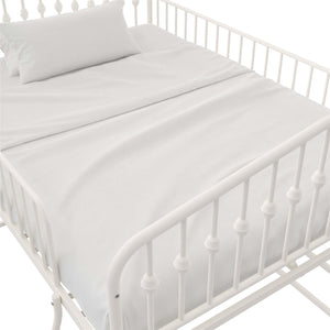 Novogratz Bushwick Metal Loft Bed - Off White - Full