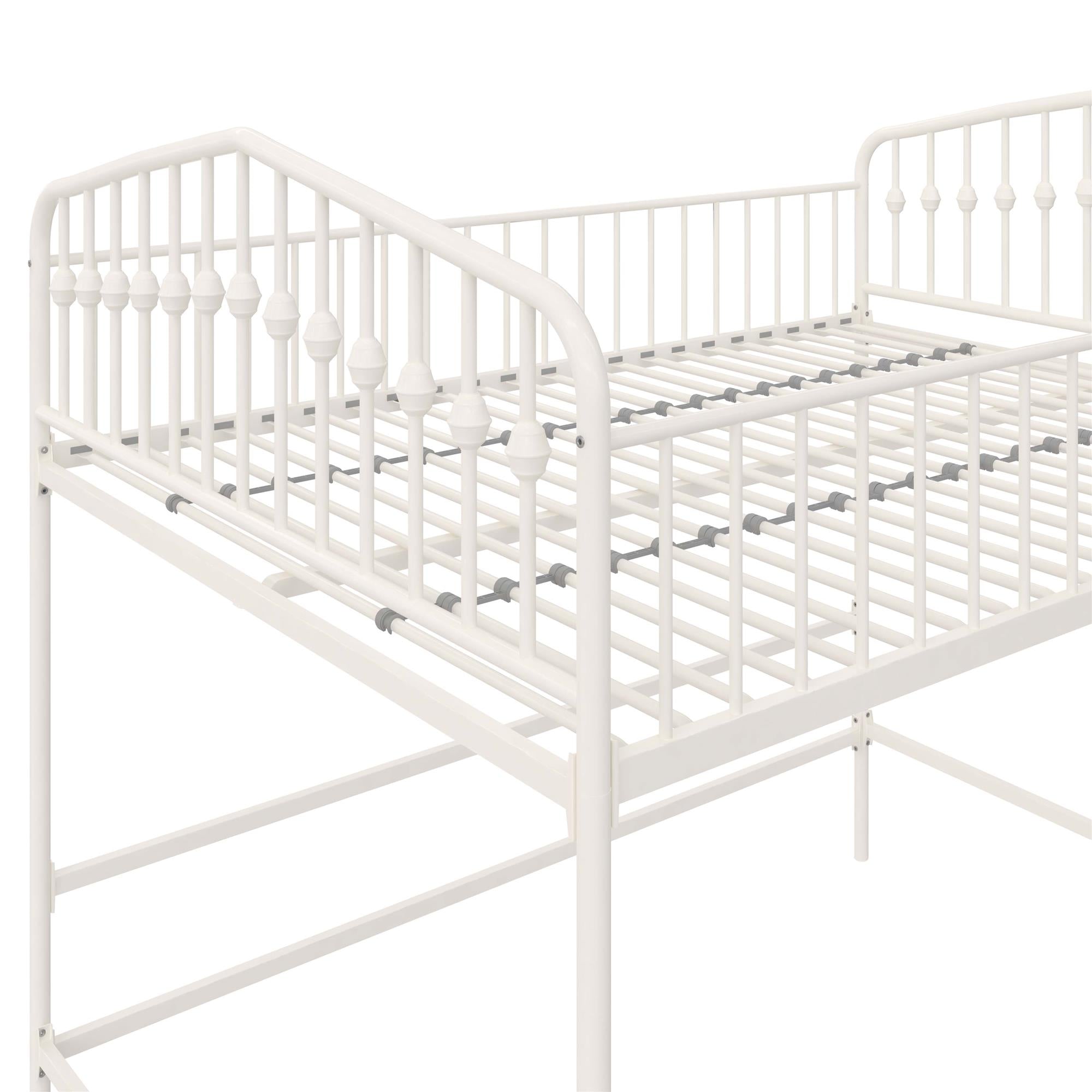 Novogratz Bushwick Metal Loft Bed - Off White - Full