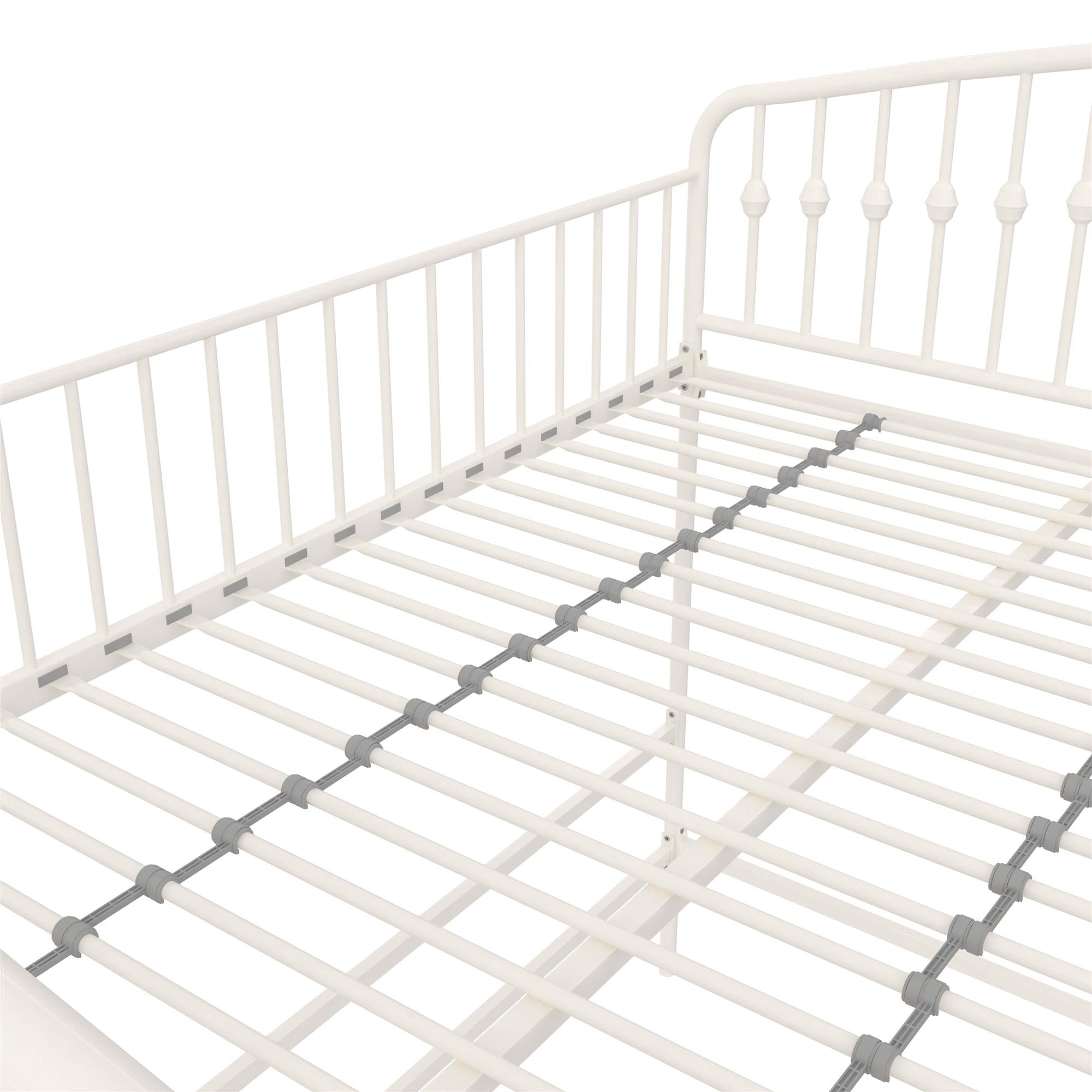 Novogratz Bushwick Metal Loft Bed - Off White - Full