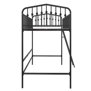 Novogratz Bushwick Metal Loft Bed - Black - Twin