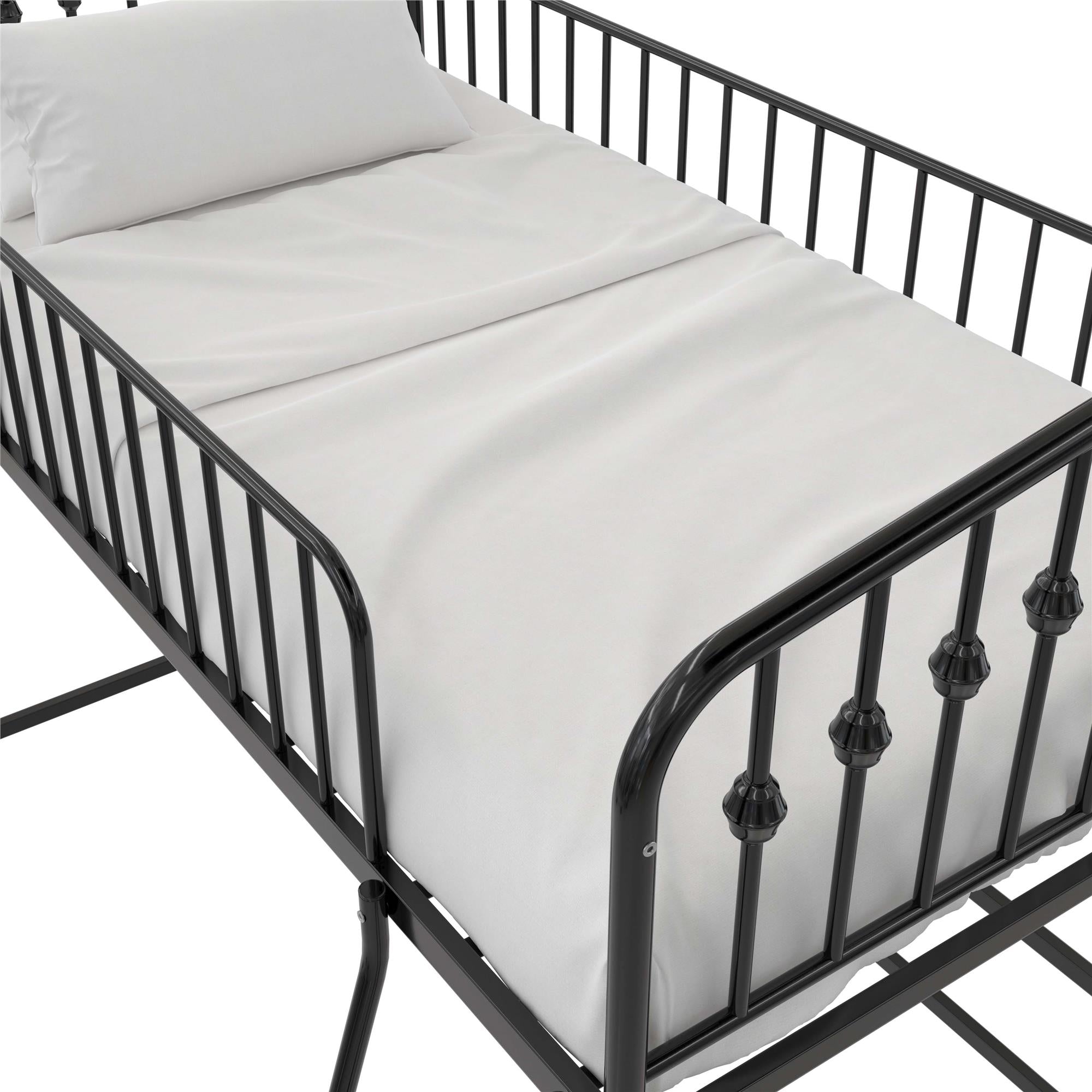 Novogratz Bushwick Metal Loft Bed - Black - Twin