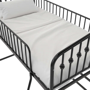 Novogratz Bushwick Metal Loft Bed - Black - Twin