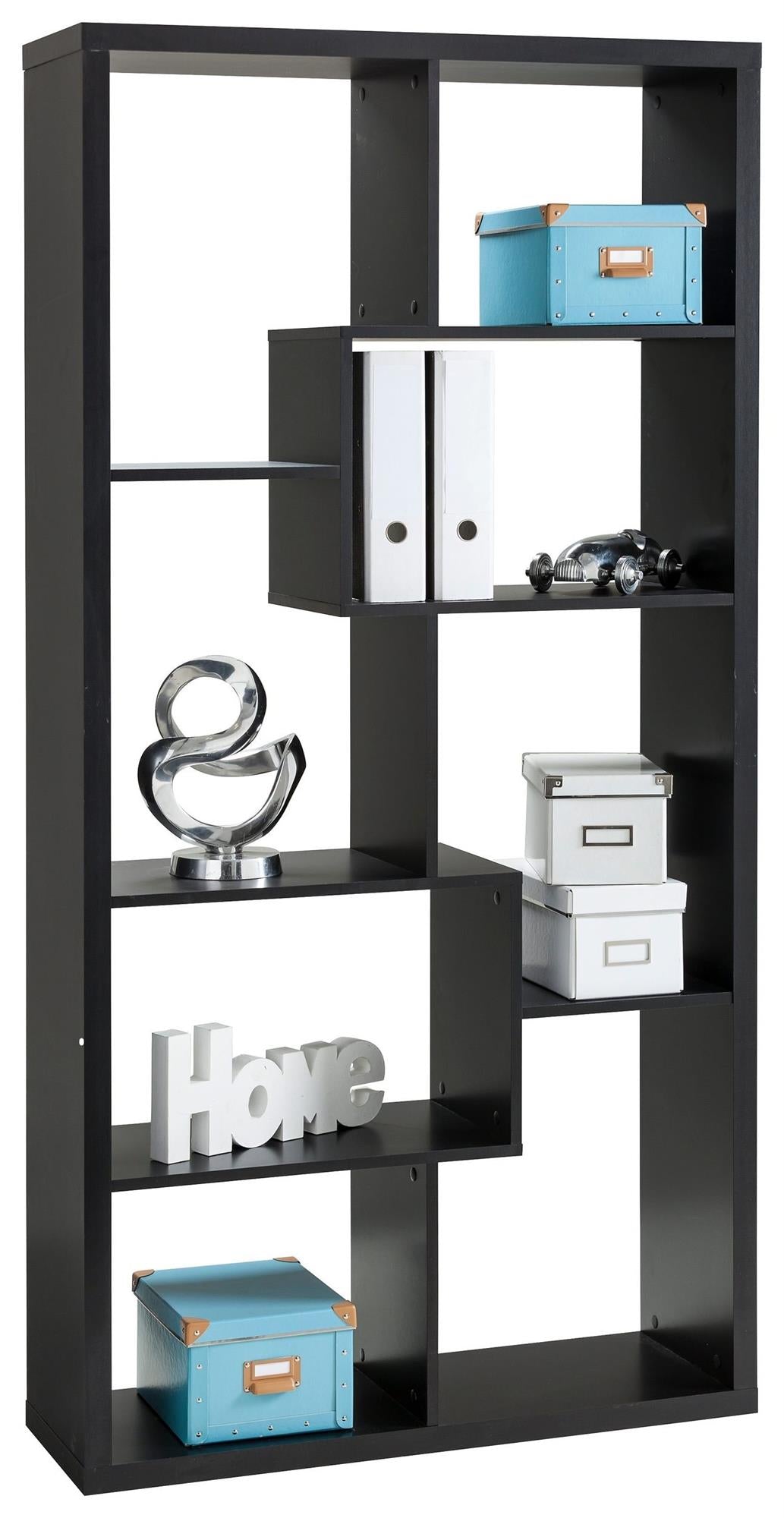 Ren Home Leva Tall Bookcase - Black