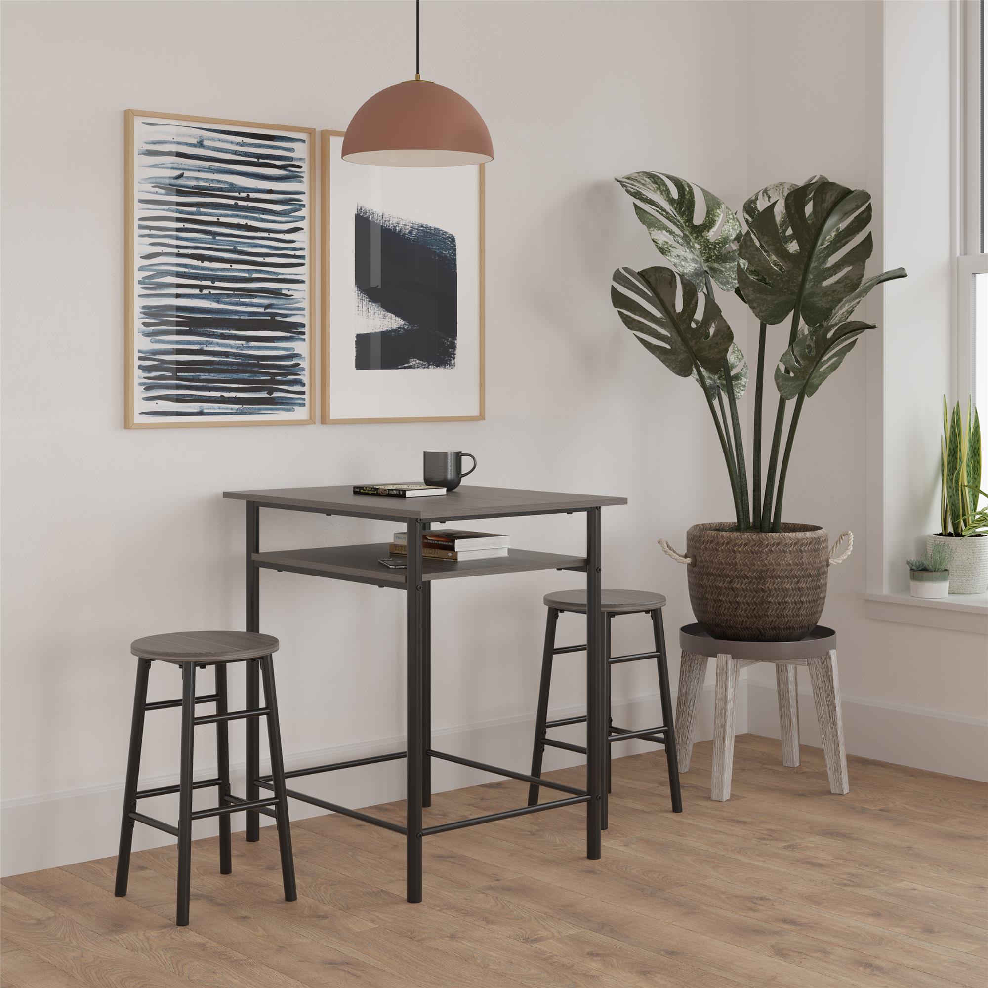 RealRooms Jace Kitchen Pub Set - Gray