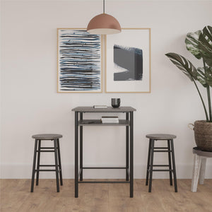 RealRooms Jace Kitchen Pub Set - Gray