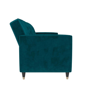 DHP Penelope Tufted Futon Sofa Bed - Green