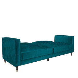 DHP Penelope Tufted Futon Sofa Bed - Green