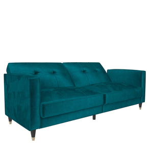 DHP Penelope Tufted Futon Sofa Bed - Green