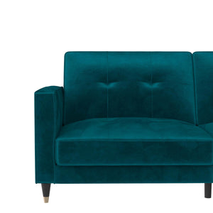 DHP Penelope Tufted Futon Sofa Bed - Green