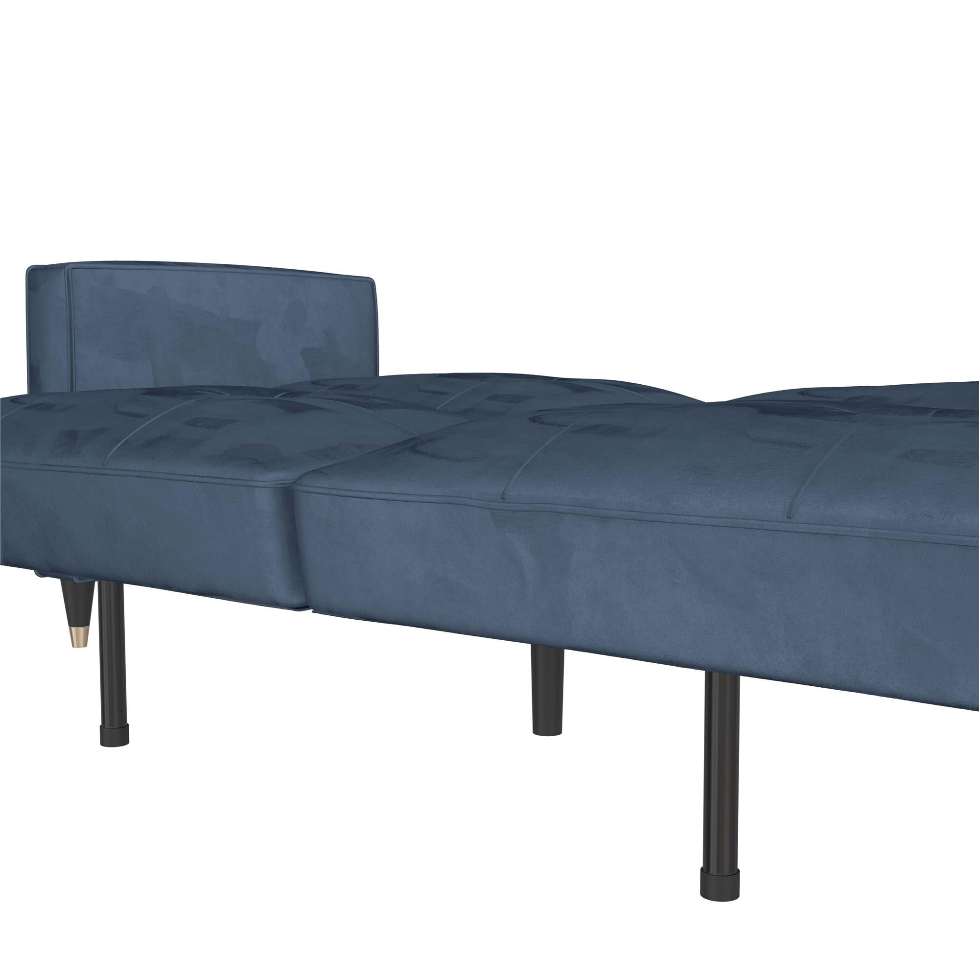 DHP Penelope Tufted Futon Sofa Bed - Blue