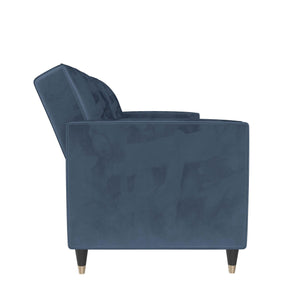 DHP Penelope Tufted Futon Sofa Bed - Blue