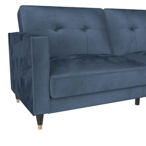 DHP Penelope Tufted Futon Sofa Bed - Blue