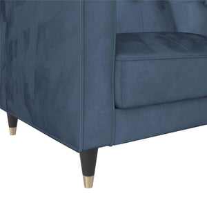 DHP Penelope Tufted Futon Sofa Bed - Blue