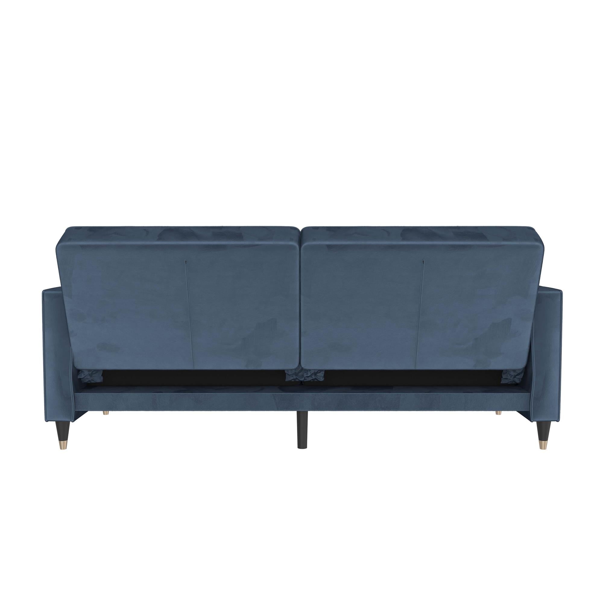 DHP Penelope Tufted Futon Sofa Bed - Blue