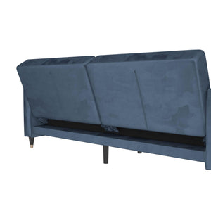 DHP Penelope Tufted Futon Sofa Bed - Blue