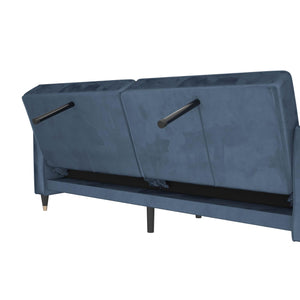 DHP Penelope Tufted Futon Sofa Bed - Blue