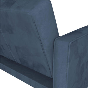 DHP Penelope Tufted Futon Sofa Bed - Blue
